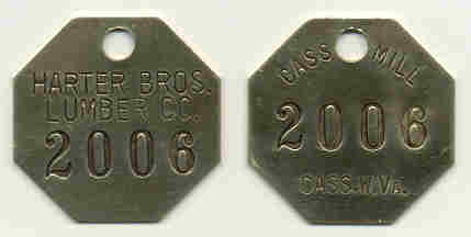 photo of replica brass employee tag